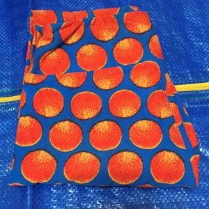 LuLaRoe OS orange leggings